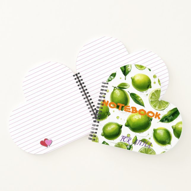 Lime Pattern Notebook (Inside)