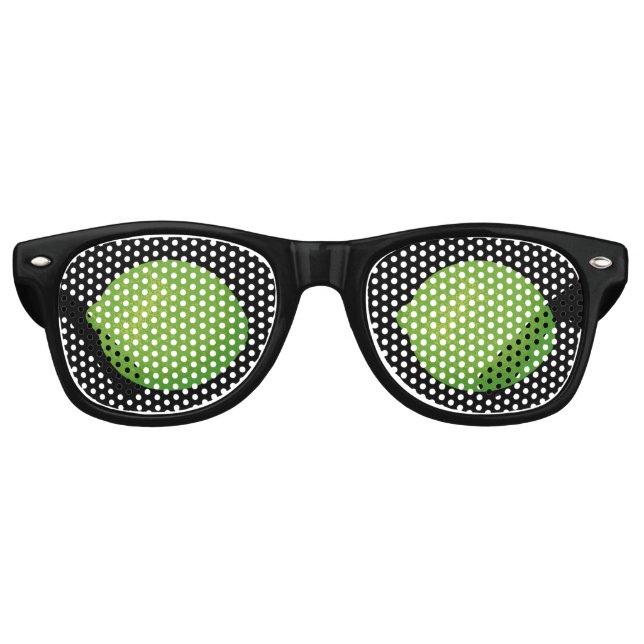 Lime Retro Sunglasses (Front)