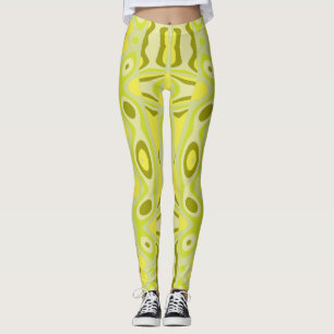"Lime Ripple Leggings" Leggings