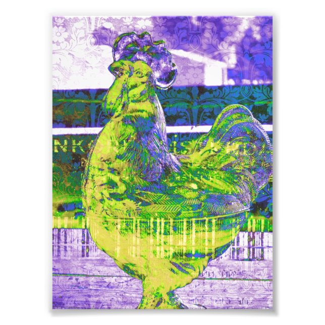 Lime Rooster Photo Print (Front)