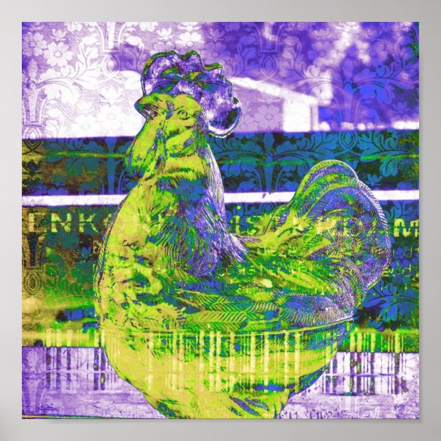 Lime Rooster Poster (Front)