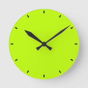 Lime Round Clock