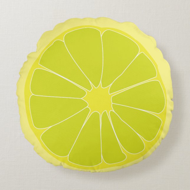 Lime Round Cushion (Front)