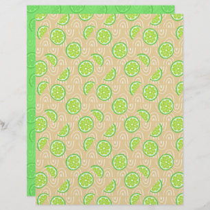 Lime Scrapbook Paper