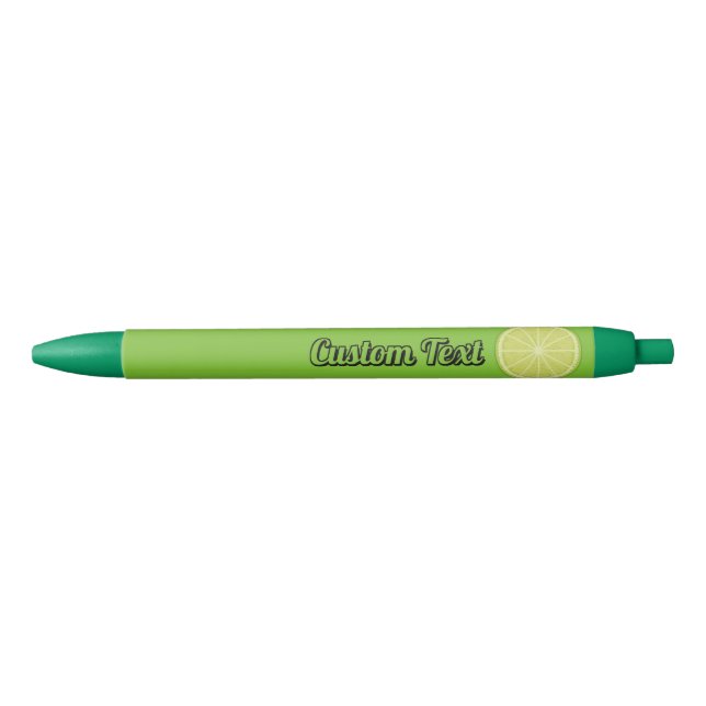 Lime Slice Blue Ink Pen (Front)