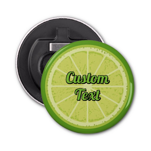Lime Slice Bottle Opener (Front)
