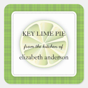 Lime Slice Green Plaid From the Kitchen of Label