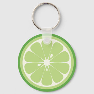 Lime Slice Key Ring