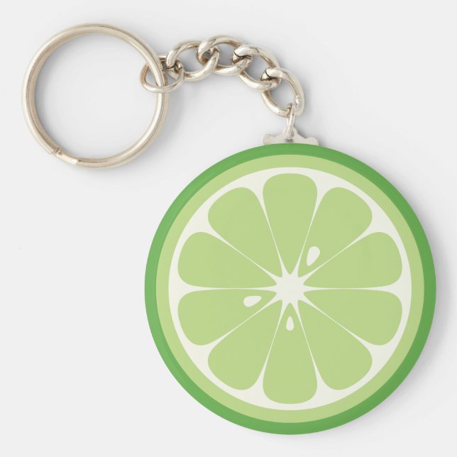 Lime Slice Key Ring (Front)
