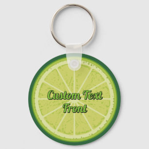 Lime Slice Key Ring