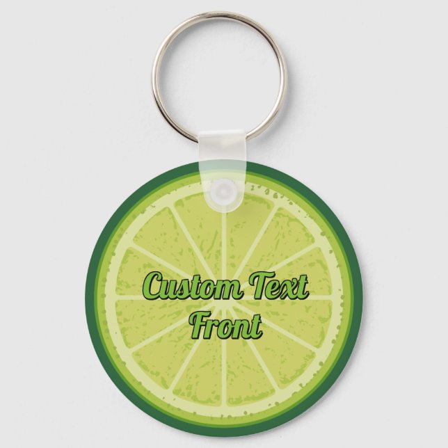 Lime Slice Key Ring (Front)