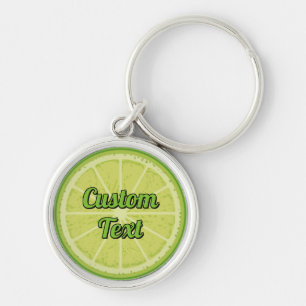 Lime Slice Key Ring
