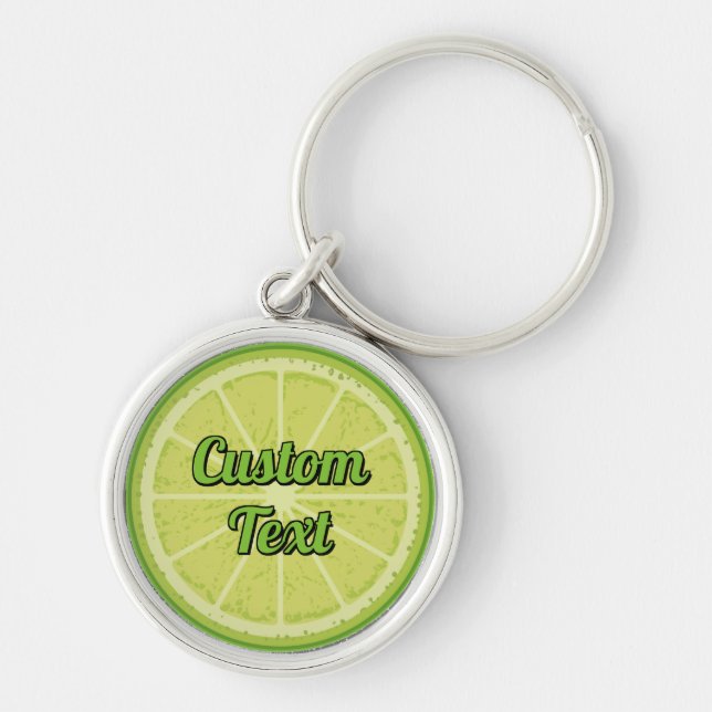 Lime Slice Key Ring (Front)