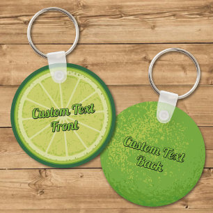 Lime Slice Key Ring