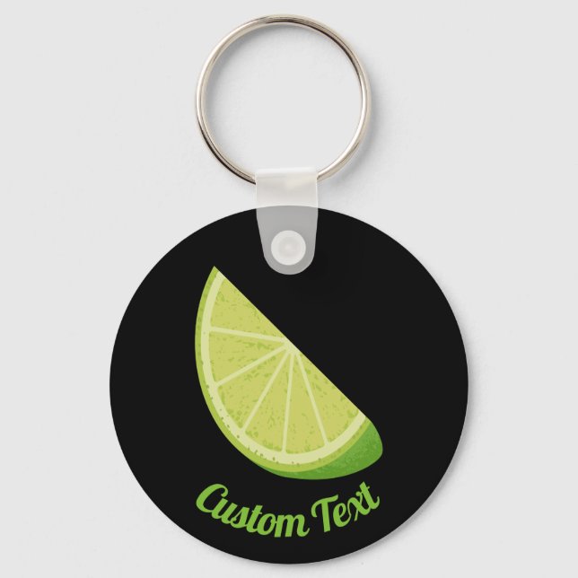 Lime Slice Keychain (Front)