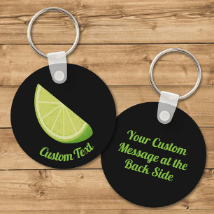 Lime Slice Keychain