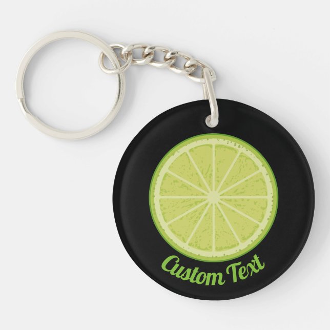 Lime Slice Keychain (Front)