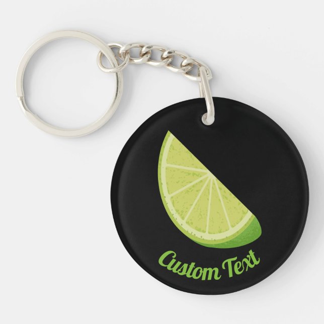Lime Slice Keychain (Front)