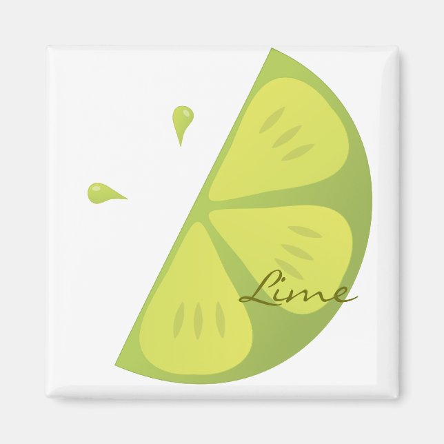 Lime SLice Magnet (Front)