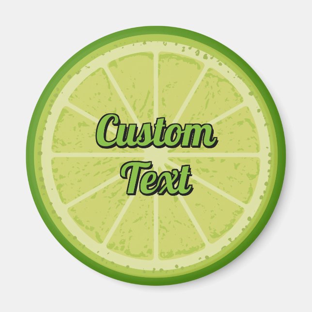 Lime Slice Magnet (Front)