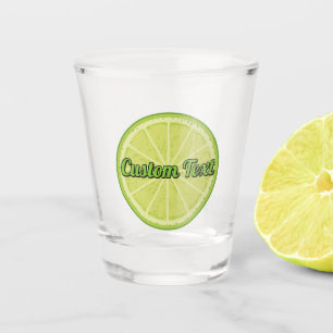 Lime Slice Shot Glass