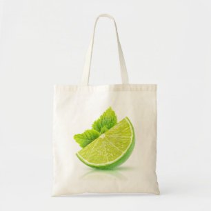 Lime slice tote bag