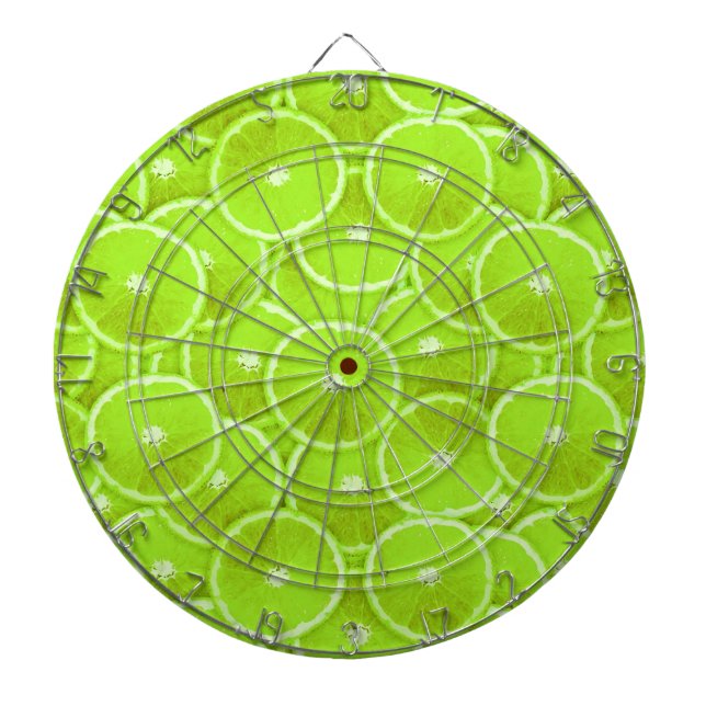 Lime slices dartboard (Front)