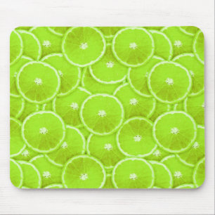 Lime slices mouse mat