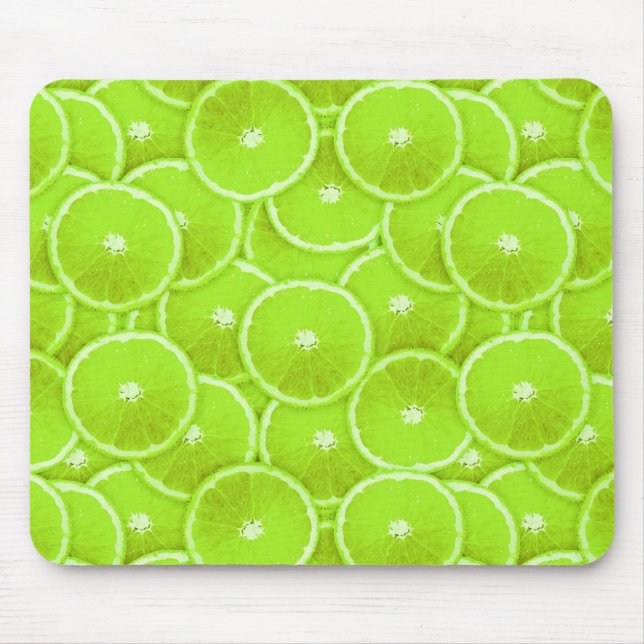 Lime slices mouse mat (Front)