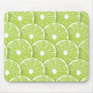 Lime slices mouse mat
