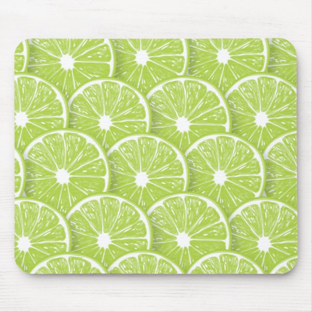 Lime slices mouse mat (Front)