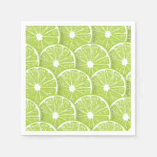 Lime slices napkin