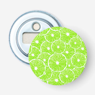 Lime slices pattern bottle opener