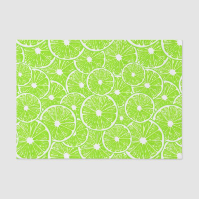 Lime slices pattern tissue paper (Front)
