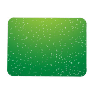 Lime Soda with Tiny Bubbles Background Art Magnet
