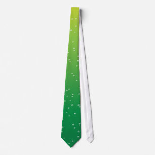 Lime Soda with Tiny Bubbles Background Art Tie