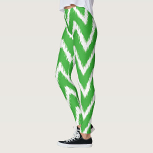 Lime Southern Cottage Chevrons Leggings