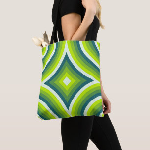 Lime Spectrum Spin Tote Bag