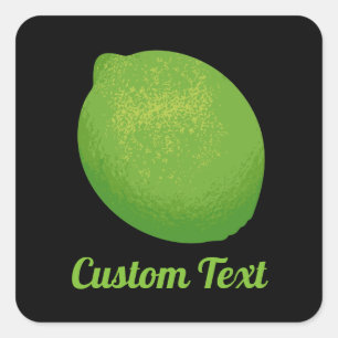 Lime Square Sticker
