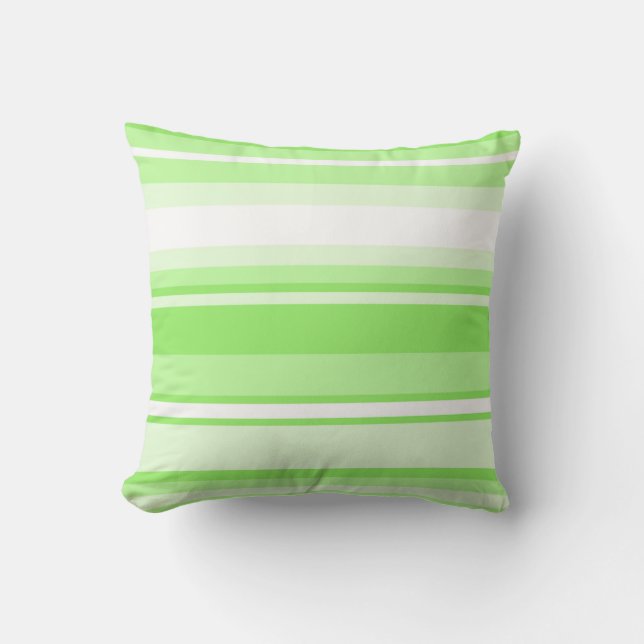 Lime stripes cushion (Front)