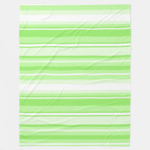 Lime stripes fleece blanket