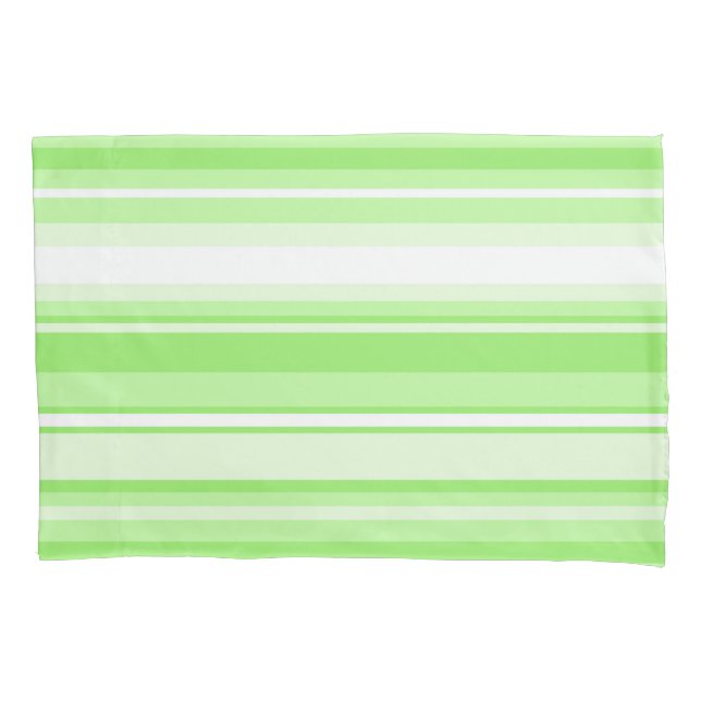 Lime stripes pillowcase (Front)
