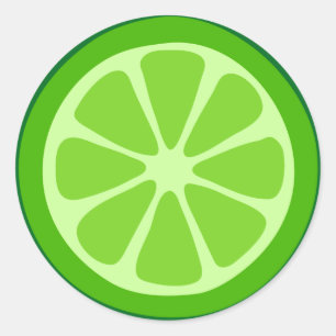LIme Time Classic Round Sticker