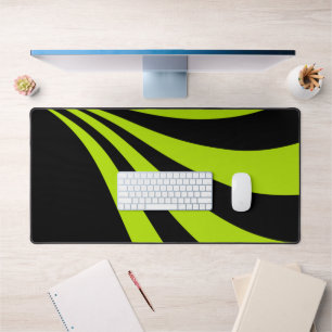 Lime Wave Desk Mat