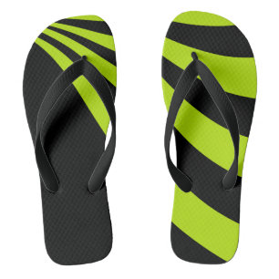 Lime Wave  Flip Flops