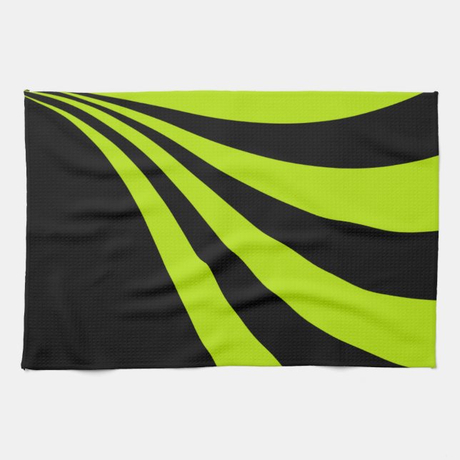 Lime Wave Tea Towel (Horizontal)