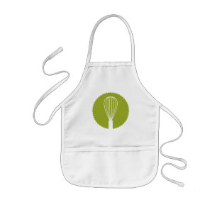 Lime Whisk Silhouette Kitchen Apron