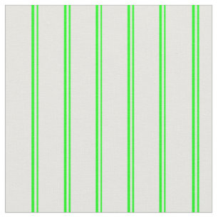 Lime & White Coloured Lines Fabric