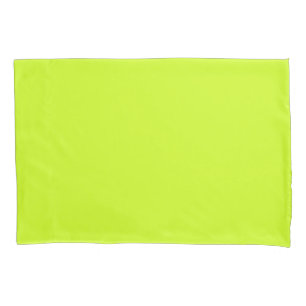 Lime yellow (solid color) pillowcase