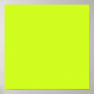 Lime yellow  (solid color)  poster